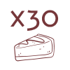 30 парчета